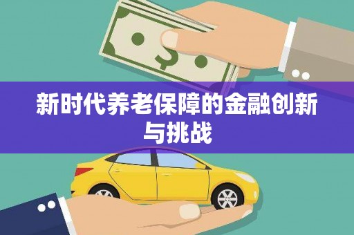 瑞昌新时代养老保障的金融创新与挑战