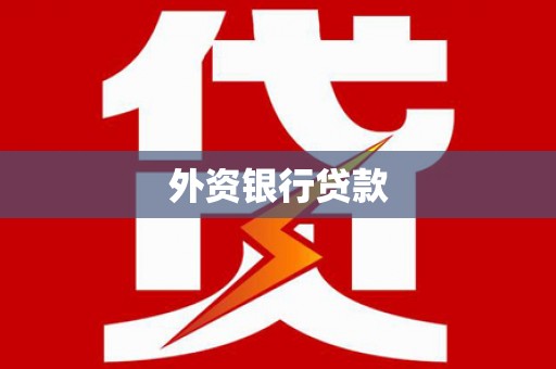 瑞昌外资银行贷款