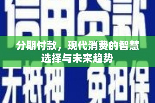 瑞昌分期付款，现代消费的智慧选择与未来趋势