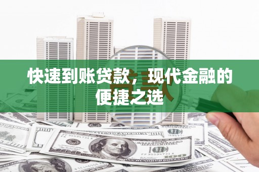 瑞昌快速到账贷款，现代金融的便捷之选