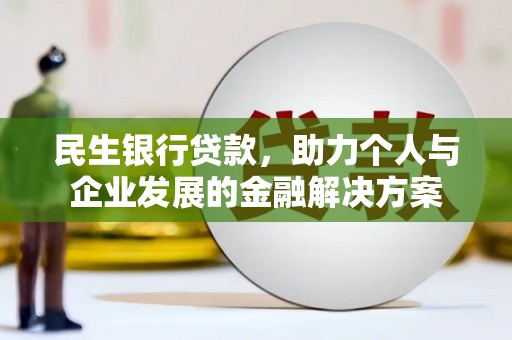 瑞昌民生银行贷款，助力个人与企业发展的金融解决方案