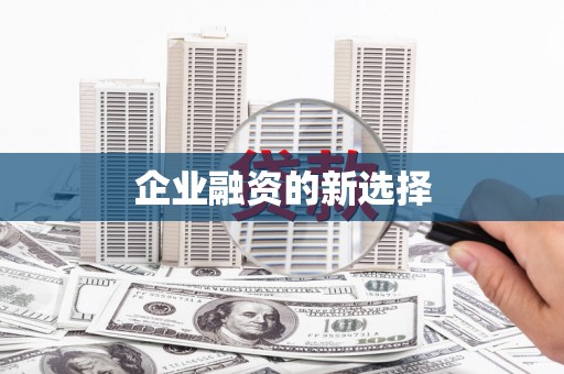 瑞昌企业融资的新选择