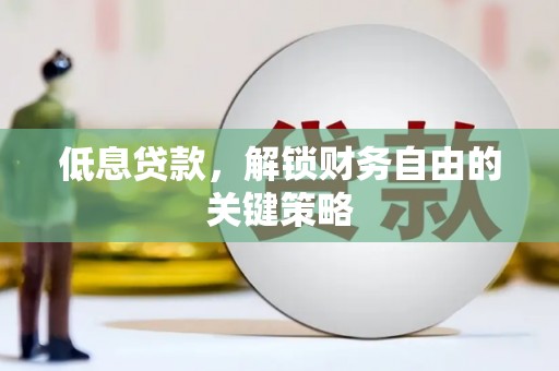 瑞昌低息贷款，解锁财务自由的关键策略