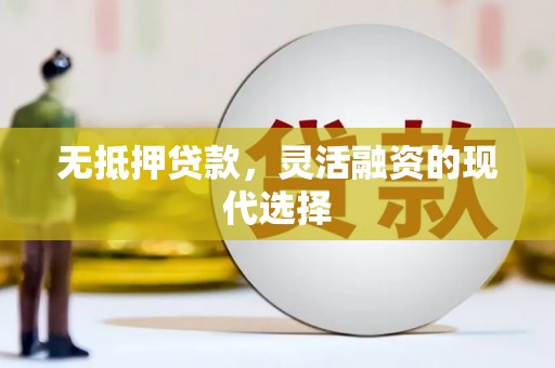 瑞昌无抵押贷款，灵活融资的现代选择
