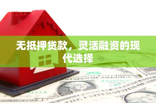 瑞昌无抵押贷款，灵活融资的现代选择