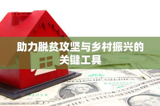 瑞昌助力脱贫攻坚与乡村振兴的关键工具